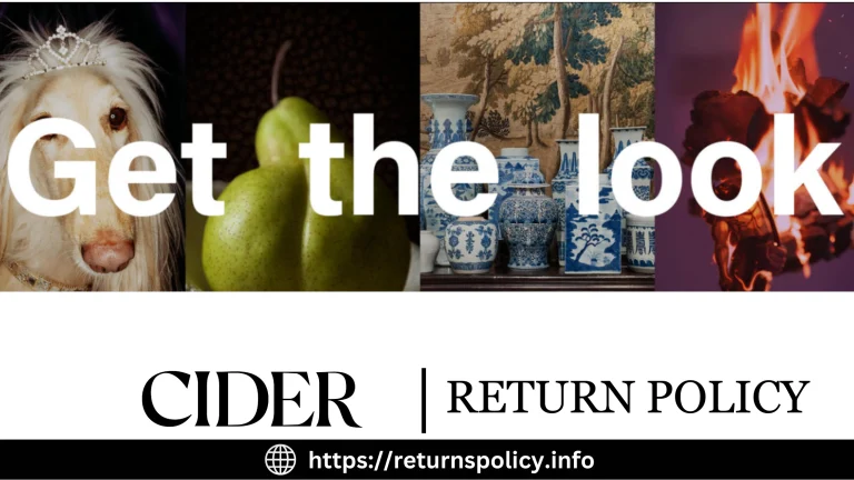 Cider Return Policy 2024 [NEW] | Online and By-Mail Returns Available