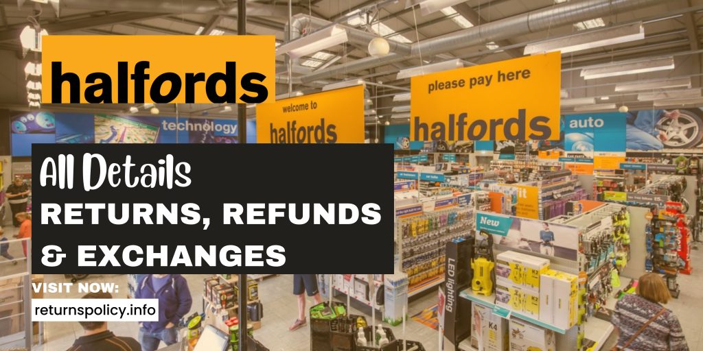 Halfords refund policy