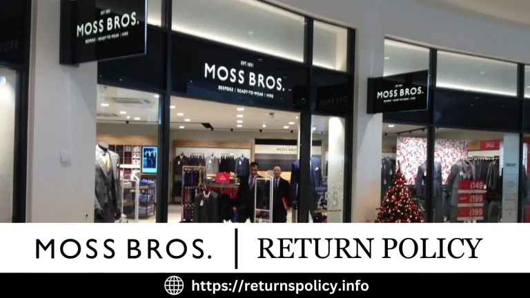 Moss Bros Return Policy 2024 | Start Process Now